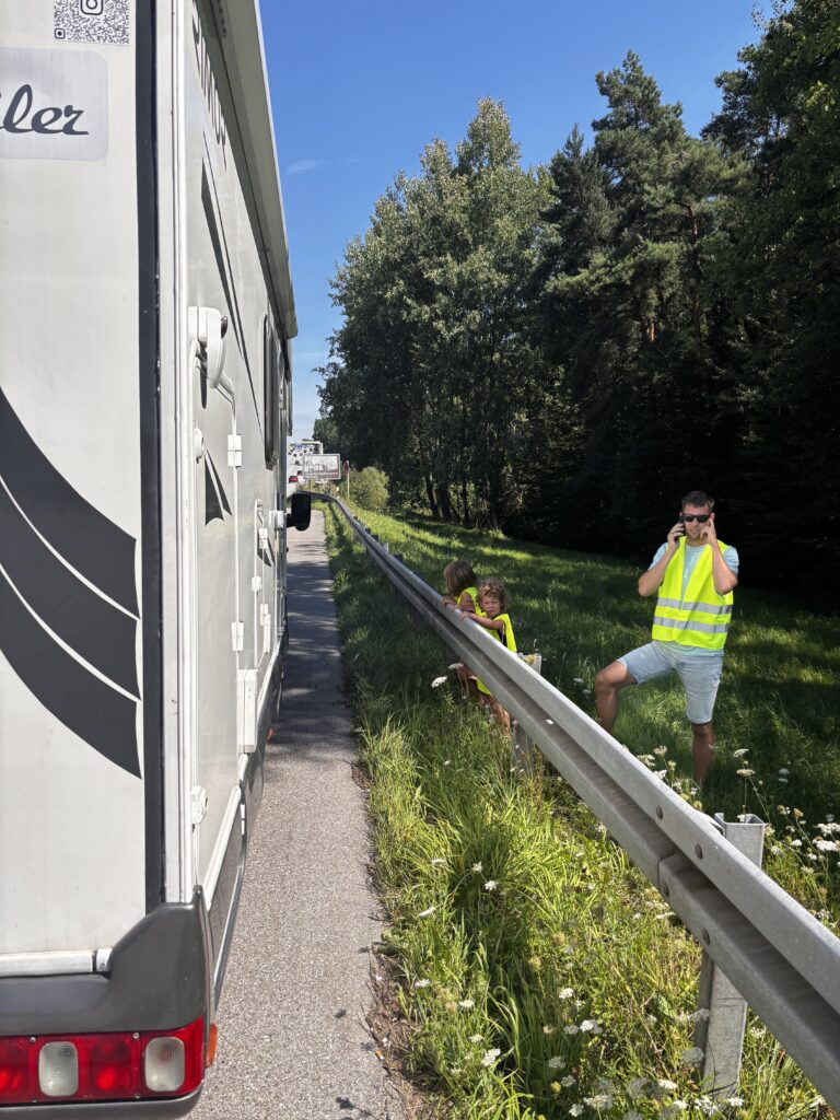 Pech met de camper onderweg